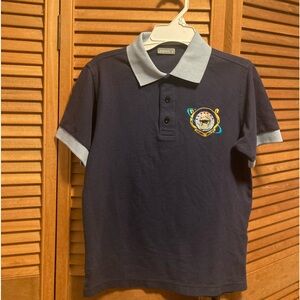 Inspire Navy Blue & Light Blue Central Jersey Polo Shirt